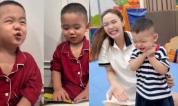 Minh Hằng rèn con theo 'kỷ luật thép', quý tử mới 2 tuổi đã có thói quen đọc sách và học chữ mỗi tối