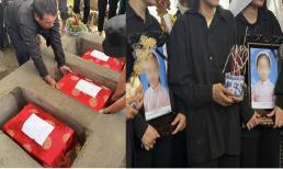 Vụ nghi bố ôm 2 con nhảy sông: Tang thương ba nấm mộ đặt cạnh nhau