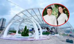 Cận cảnh rạp cưới hoành tráng của hoa hậu Đỗ Thị Hà và chồng thiếu gia sẽ diễn ra tại Quảng Trị vào ngày mai