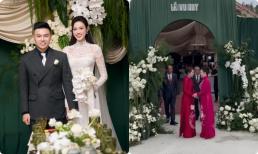 Lí do gì khiến phu nhân Tập đoàn Sơn Hải vội vã ra về khi đám cưới con trai và Hoa hậu Đỗ Hà bắt đầu?