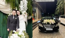 Dàn xe đón dâu bạc tỷ trong đám cưới Hoa hậu Đỗ Hà