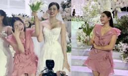 Nhan sắc rạng rỡ của cô bạn thân 'đặc biệt' xúi nàng hậu đi thi, bắt được hoa cưới của Đỗ Hà