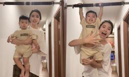 Chu Thanh Huyền cho con trai 1 tuổi 'đu xà' hút hơn 3 triệu lượt xem, khiến dân mạng tranh cãi dữ dội