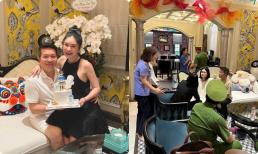 Hình ảnh Đoàn Di Băng không kìm nổi nước mắt khi chồng bị đọc lệnh bắt giữ