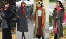 Đây là trang phục thu/đông hoàn hảo dành cho phụ nữ trên 40 tuổi: áo khoác và khăn quàng cổ – hợp thời trang, tinh tế và thon gọn