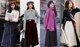 Chỉ khi nhiệt độ giảm xuống tôi mới nhận ra: Xu hướng của năm nay là 'áo len + chân váy', một phong cách toát lên vẻ tinh tế nhẹ nhàng dành cho phụ nữ nhỏ nhắn