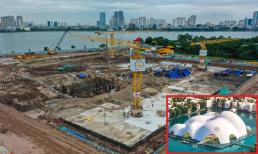 Diện mạo đại công trường nhà hát gần 13.000 tỷ thuộc top đắt đỏ nhất thế giới của Việt Nam sau 1 tháng khởi công