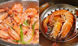 Muốn tôm luộc đỏ au đẹp mắt, ngọt thịt, không bị tanh phải cho ngay mấy thứ này, đảm bảo ăn ngon như nhà hàng