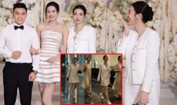 Xuất hiện tại đám cưới của Đỗ Hà, Hoa hậu Đỗ Mỹ Linh dính nghi vấn mang bầu lần 2