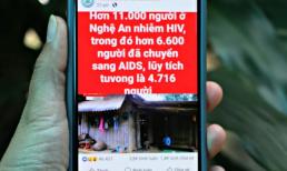 Nghệ An làm rõ con số 11.000 ca nhiễm HIV đang gây xôn xao 