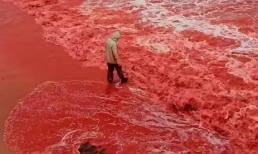 Kỳ lạ bãi biển bất ngờ nhuộm đỏ như máu sau trận mưa lớn, cơ quan lữ hành nói: Liên quan tới tên gọi nơi này