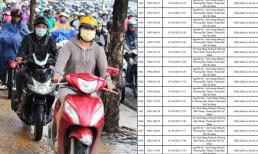 Thông báo tới 182 xe máy đi trên vỉa hè có biển số sau nhanh chóng nộp phạt nguội theo Nghị định 168