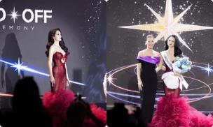 Hương Giang bật khóc nhận sash, nói rõ lí do đi thi Hoa hậu Hoàn vũ Thế giới 2025