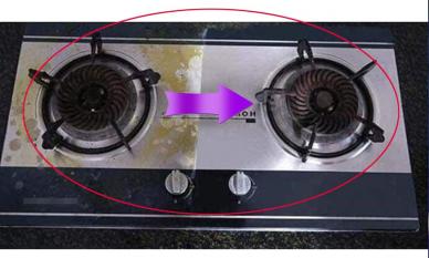 Bếp ga dùng lâu bám dầu mỡ cũng sạch bóng như mới nhờ mẹo đơn giản ai cũng làm được