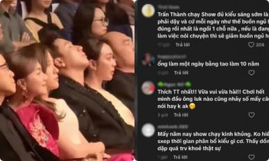 Khoảnh khắc Trấn Thành ngủ gật ở sự kiện gây tranh cãi