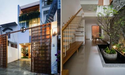 Thiết kế nhà phố ba tầng gần gũi với thiên nhiên và tràn ngập ánh sáng 