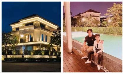 Chồng cũ Lệ Quyên khoe ảnh 2 con 'check-in' biệt thự mới cực sang chảnh