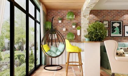 Nhiều người không lắp đặt cửa trượt trên ban công, thiết kế này phổ biến trong các căn hộ nhỏ, tiết kiệm không gian và thiết thực