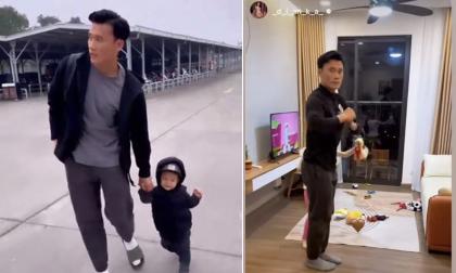 Thủ môn Bùi Tiến Dũng đón con ra Hà Nội, không gian sống ở Thủ Đô thế nào? 