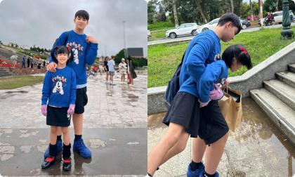 Con trai Lê Phương và Quách Ngọc Ngoan dậy thì thành công và gây bất ngờ về dung mạo ở tuổi 12