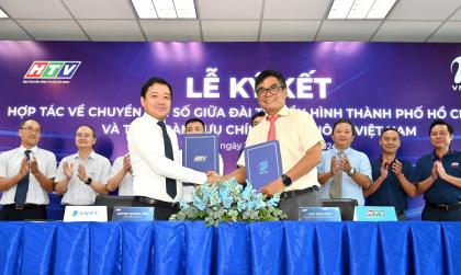 Tập đoàn VNPT và Đài truyền hình thành phố Hồ Chí Minh ký hợp tác chuyển đổi số