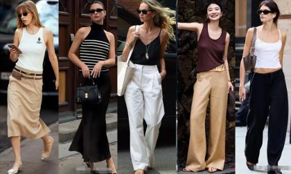 Mùa hè, 'váy dài + giày cao gót' và 'áo vest + quần ống rộng' rất được ưa chuộng. Chúng rất thời trang