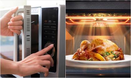 Dùng lò vi sóng 30 năm tôi mới biết nút 'thần kỳ' này: Nấu chín đều thức ăn, thử một miếng, ngon miễn bàn