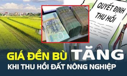 Từ 1/1/2026, tiền đền bù đất nông nghiệp có thể sẽ tăng mạnh