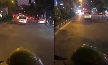 Ô tô nhất định không chịu nhường đường mặc cho xe cứu hỏa liên tục phát loa thông báo