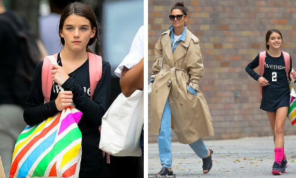 Có gu thẩm mỹ tốt, Suri “ăn đứt” mẹ ruột về khoản ăn mặc