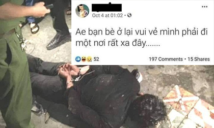 Ám ảnh dòng status của nghi phạm dùng dao truy sát bố mẹ người yêu, nghi do cấm cản yêu đương