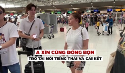 Trấn Thành và 'đồng bọn' trổ tài biến Anh thành tiếng Thái cực đỉnh tại sân bay