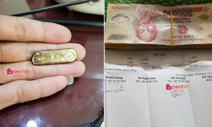 Tưởng nhặt được đồ mỹ ký, thanh niên đánh liều đem ra tiệm kiểm tra ai ngờ... 8 chỉ vàng thật 