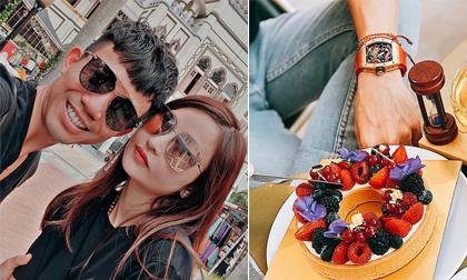 Đại gia Minh Nhựa cắt bánh kỷ niệm 8 năm bên vợ hai Mina Phạm