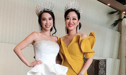 Hoa hậu Thụy Trinh cùng con gái - Hoa hậu Việt Nam toàn cầu Thụy Linh Nguyễn ngồi “ghế nóng” quốc tế