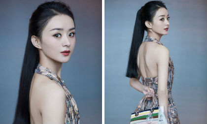 Khoe trọn tấm lưng trần gợi cảm, 'gái một con' Triệu Lệ Dĩnh khiến dân tình chết lặng vì quá đẹp