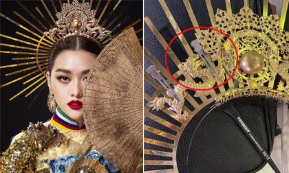 Sát giờ thi chung kết Hoa hậu Quốc tế, trang phục dân tộc Tường San bất ngờ gặp sự cố