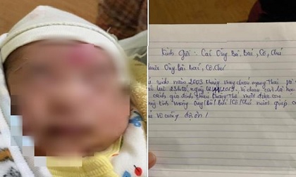 Nữ sinh lớp 11 bỏ lại con trai mới sinh cùng lá thư nhắn nhủ nhờ nuôi giúp vì còn đang đi học 