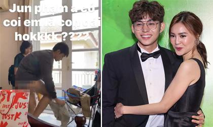 Lan Ngọc vô tư đăng ảnh Jun Phạm thay quần áo ngay trước mặt