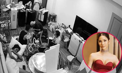 Hoàng Thùy mệt nhoài, ngủ gục trên ghế sofa sau khi cùng ê-kíp chuẩn bị đồ đi thi Miss Universe 2019