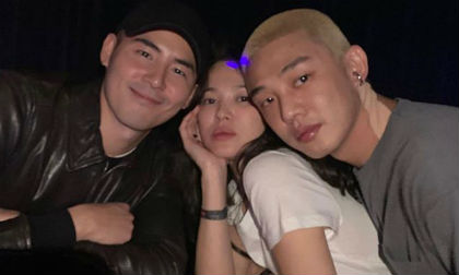 Song Hye Kyo gây sốt khi lộ ảnh tạo dáng lả lơi, “kẹp” giữa 2 trai đẹp 