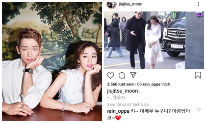 Được tin Kim Tae Hee chính thức lộ diện sau khi lâm bồn, Bi Rain nhiệt tình thả tim, công khai tâng bốc bà xã lên trời