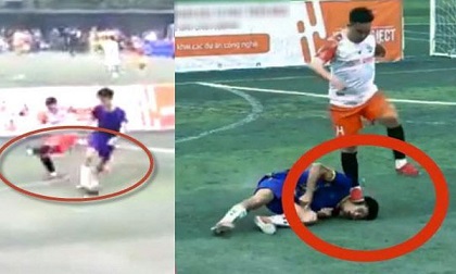 Đạp chân lên mặt đối phương gây co giật, cầu thủ FC Gẩy bị cư dân mạng tìm đến tận nhà dọa nạt