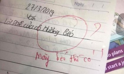 Lời phê 'bá đạo' của cô giáo khi bị học sinh chê béo khiến dân mạng cười nghiêng ngả