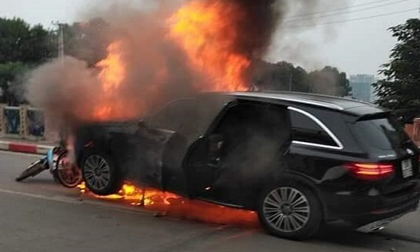 Xe sang Mercedes gây tai nạn rồi bốc cháy: Khởi tố hình sự vụ án