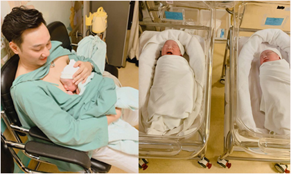 Vợ MC Thành Trung sinh đôi, hai bé trai đều nặng hơn 3kg