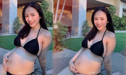 Từng bị 'cà khịa' vì bụng bầu bé tí mà lại chăm khoe, con gái Minh Nhựa đã có lời 'đáp trả'