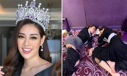 Bị chụp lén khi ngủ ở hậu trường, Hoa hậu Khánh Vân vẫn được khen ngợi hết lời