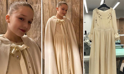 Điều bất ngờ về chiếc váy 'công chúa' nhà Becks mặc trước thềm Giáng Sinh