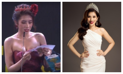 Hoa hậu Dương Yến Nhung - Người gây náo loạn lễ trao giải Ngôi sao xanh 2019 vì đọc nhầm tên là ai?